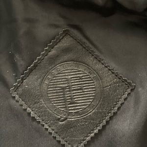 Leather motorcycle jacket